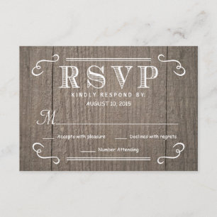 Coma Bebida e seja casado com RSVP Western Wood We