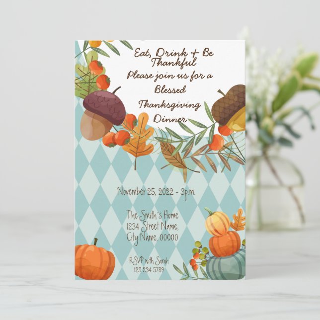 COMA BEBIDA E SEJA CONVITE AGRADÁVEL (Em pé/Frente)