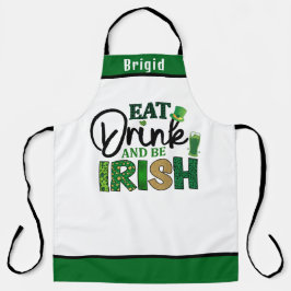 Coma Bebida Seja Irlandês Apron - Engraçado presen