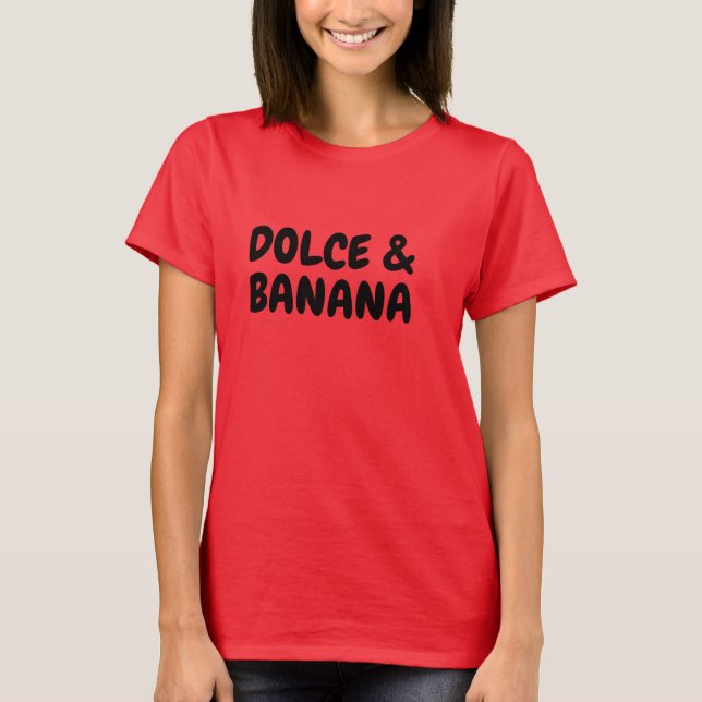 Coma Camisa De Bonana Dolce - Fruta Engraçada Sobr (Frente)