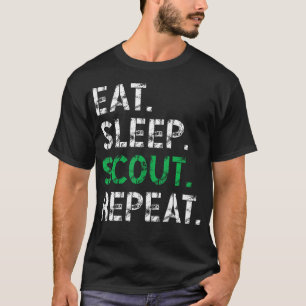 Coma Dormir Escoteiro Repita Camisa engraçada Esco