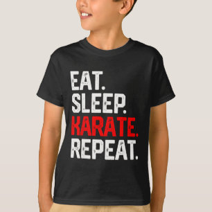 Coma Dormir Karate Repetir Camiseta Cl Artes Marci