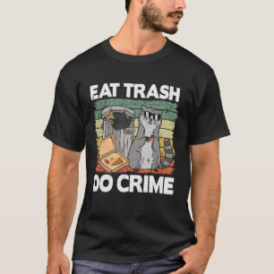 Coma Lixo Do Crime Funny Raccoon Pullover Hoodie_1