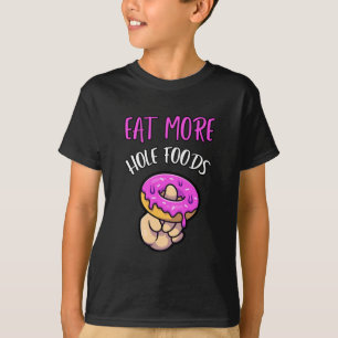 Coma mais comidas, rosquinha, calafrios, camisa