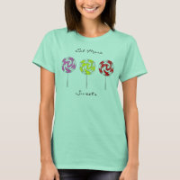 Coma Mais Doces, Doces, Lollipops. Camisas