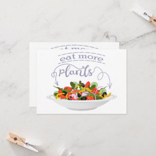 Coma mais plantas com cartazes de motivação de sal