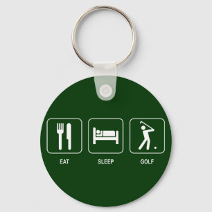 Coma o chaveiro do golfe do sono