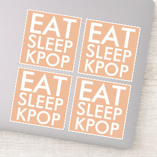 Coma o conjunto de Kpop de latência de 4 adesivos 