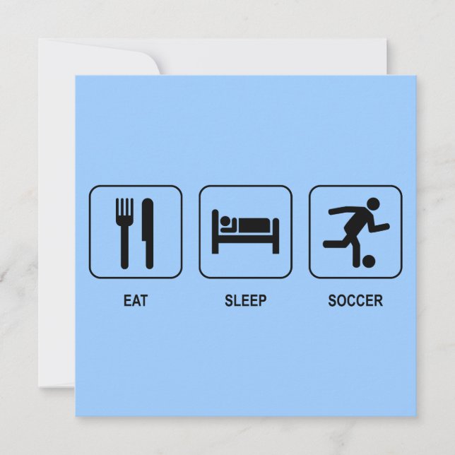 Coma o convite do futebol do sono (Frente)