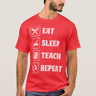 Coma O Ensino De Dormir Repetir Camisas De Profess
