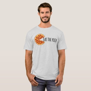 Coma os Ricos - Camiseta de Pizza Socialista Engra