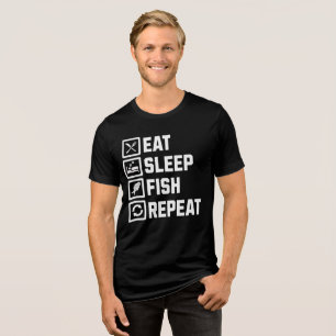 Coma peixe de sono repetindo