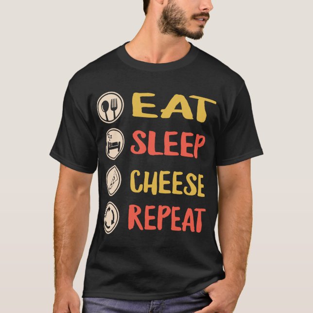 Coma Queijo De Sono, Camisa De Pó De Queijo, (Frente)