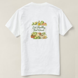 Coma Saudável Sinta-se Ótimo Camiseta Básica Mascu