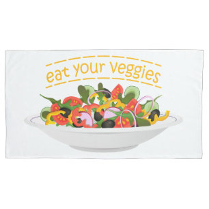 Coma seus vegetais Cite salada fresca misturar tig