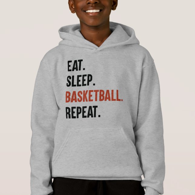 Coma Sono, Basquete Repete Crianças Hoodies (Frente)