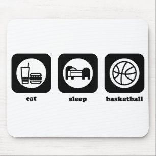 Coma. Sono. Basquetebol. Mousepad