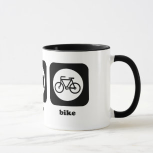 Coma. Sono. Bicicleta. Caneca