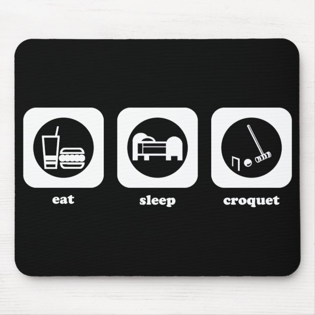 Coma. Sono. Croquet. Mousepad (Frente)
