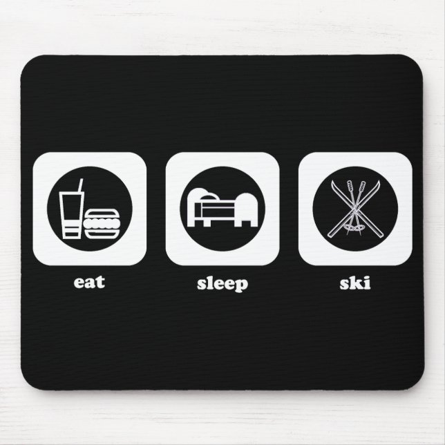 Coma. Sono. Esqui. Mousepad (Frente)