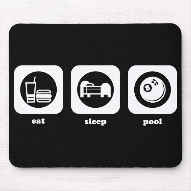 Coma. Sono. Piscina. Mousepad (Frente)