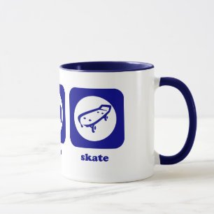 Coma. Sono. Skate. Caneca