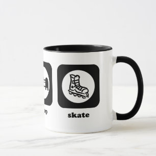 Coma. Sono. Skate. Caneca