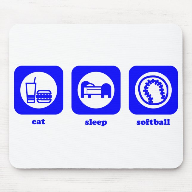 Coma. Sono. Softball. Mousepad (Frente)