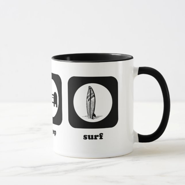 Coma. Sono. Surf. Caneca (Direita)
