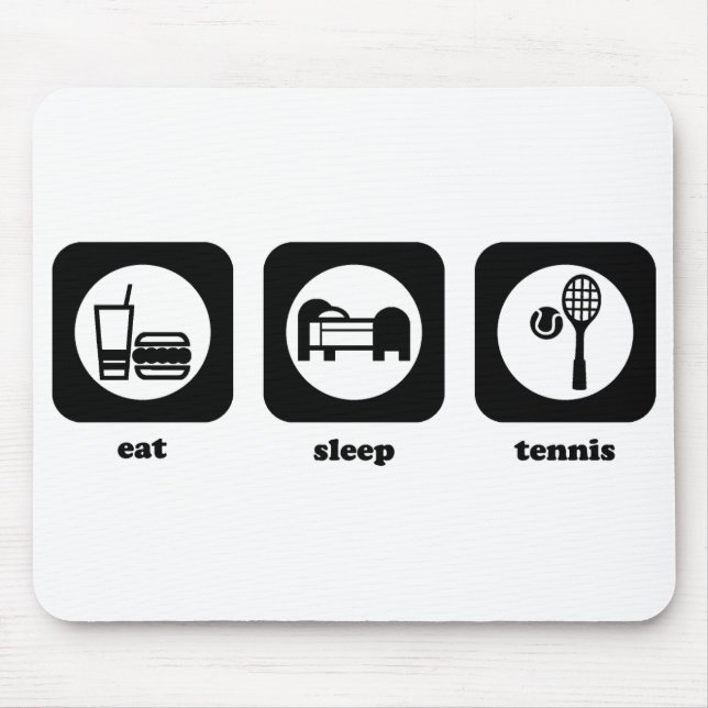 Coma. Sono. Tênis. Mousepad (Frente)