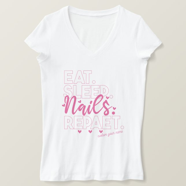 Coma Unhas De Sono Repetir Tecnologia Nail Polones (Frente do Design)