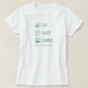 Coma Verde. Dormir. Coro. Camiseta
