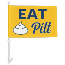 Coma WVU PITT Bandeira do Carro