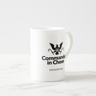 "Comandante caneca da porcelana de osso no elogio"