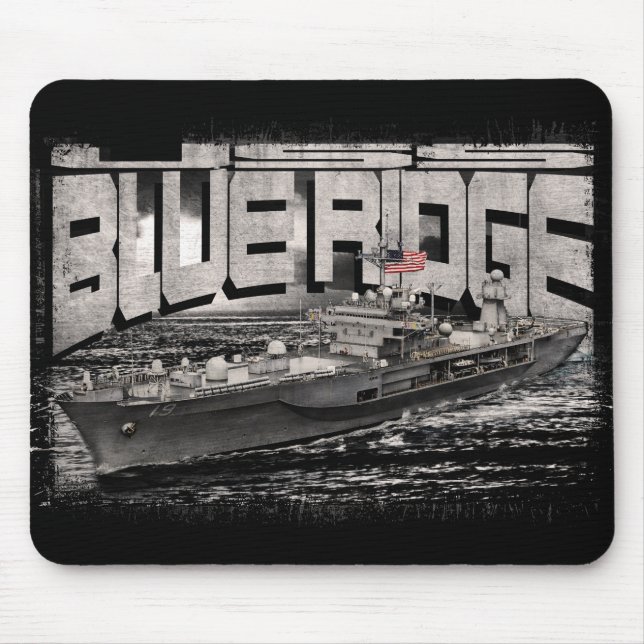 Comando de nave Blue Ridge Mousepad (Frente)