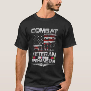 Combate Veterano Afeganistão Camisa Veter Patrióti