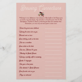 Combinação de chás de panela e Jogo de Mingle (per