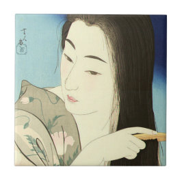 Combing Her Hair (Bela Mulher Asiática) (Kotondo)