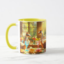 Combo Caneca de Design Digital Colorido – O Prese