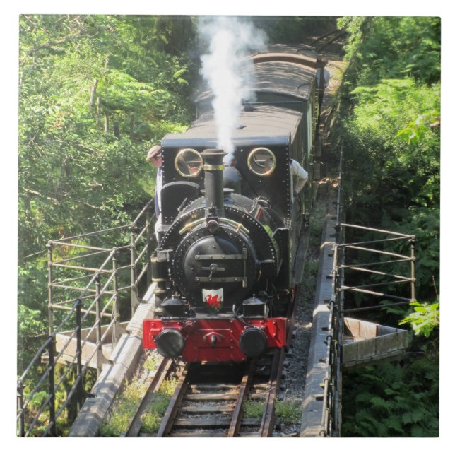 Comboio a vapor galês. (Frente)