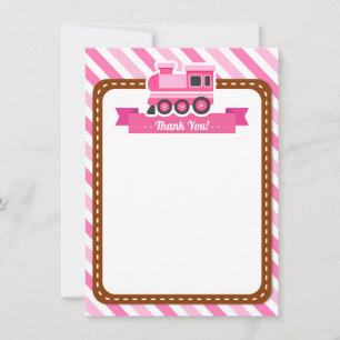 Comboio Choo Rosa Obrigado Notas