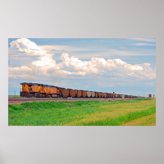 comboio com muitos carros poster (Frente)