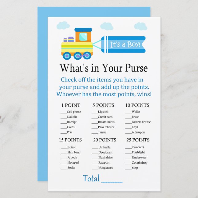 Comboio de Brinquedo O que há no seu jogo (Frente/Verso)