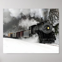Comboio De Mercadorias Com Poster De Locomotiva A