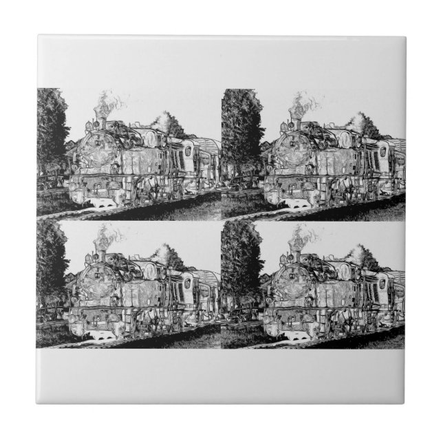 Comboios vitorianos a vapor (Frente)