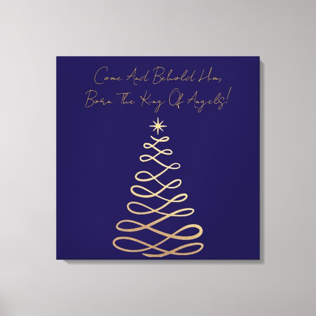 Come And Behold Him | Christmas Canvas Print (Frente)