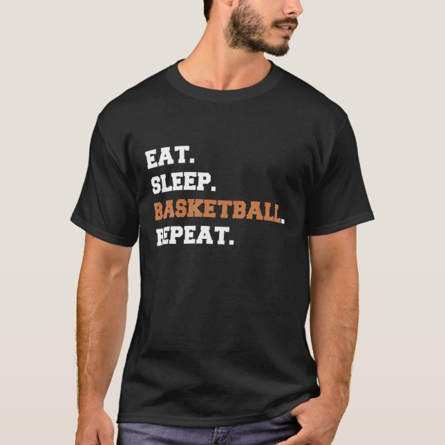 Come Sleep Basball Repete a camisa engraçada aspas (Frente)
