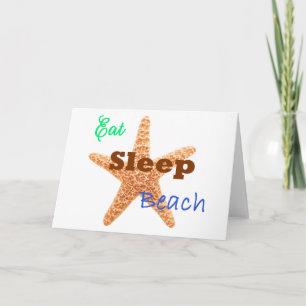 Come Sleep Beach - Cartão de Saudação
