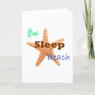 Come Sleep Beach - Cartão de Saudação
