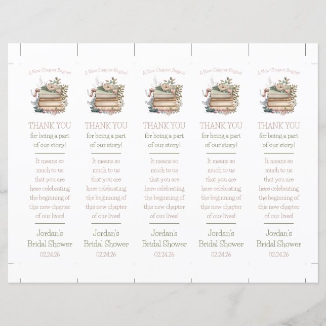 Começa Um Novo Capítulo! Favorito de Favoritos de  (Frente)